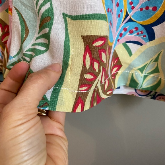 Zara Floral Tropical Baggy Romper Size S - Picture 7 of 14